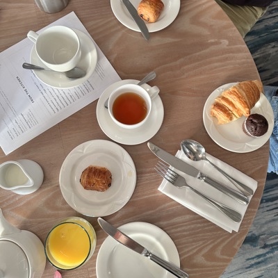 Continental breakfast at Harbour Hotel Fowey