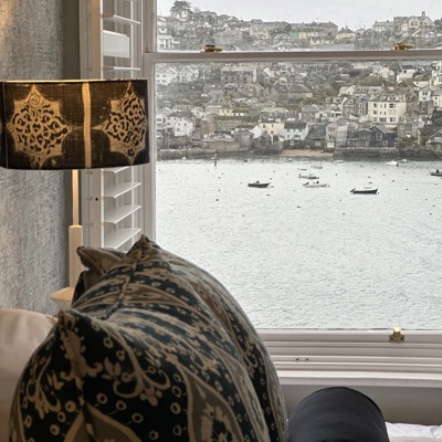 The view from the bedrooms at Harbour Hotel Fowey